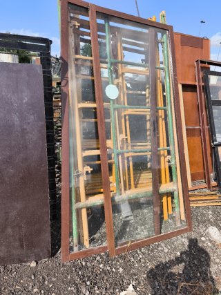 Puerta corredera cristal aluminio