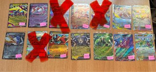 Colección de cartas Pokémon variadas