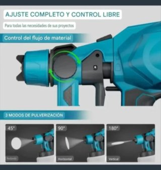 Pistola Pintura Spray Batería Recargable