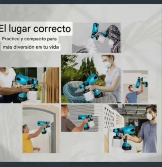 Pistola Pintura Spray Batería Recargable