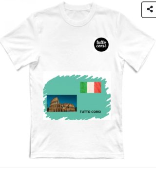 Maglia Tutto Corsi Colosseo Bandiera Italiana