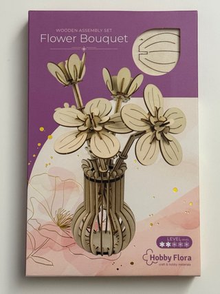 Kit Fiori Legno 3D Hobby Flora