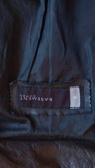 Chaqueta de cuero Basement Talla M