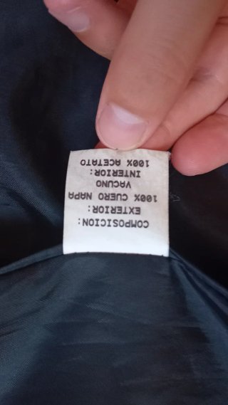 Chaqueta de cuero Basement Talla M