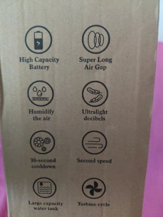Mini humidificador y ventilador aire frío
