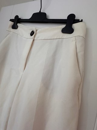 Pantalón ancho Mango blanco