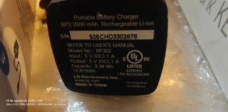 Power Bank  2200 mAh rosa blanca y LG NEGRA NUEVAS