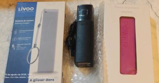 Power Bank  2200 mAh rosa blanca y LG NEGRA NUEVAS