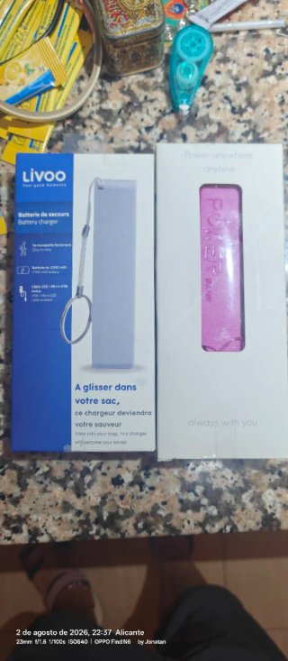 Power Bank  2200 mAh rosa blanca y LG NEGRA NUEVAS