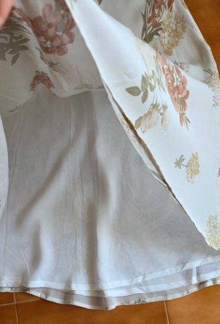 Falda larga de gasa. Talla 38.
