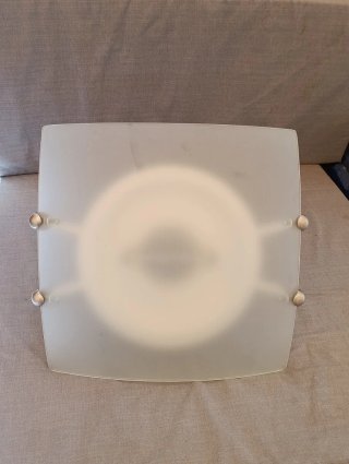 Lámpara de techo cristal y metal
