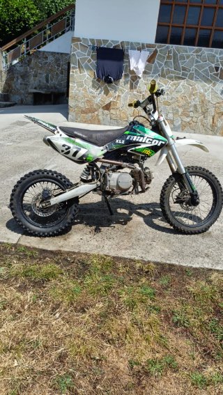 Pit Bike Malcor 125cc Motocross Verde/Blanco
