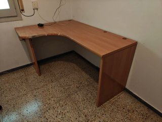 Mesa de escritorio esquinera madera