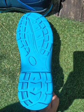 Zapatillas de trabajo Trueno negras y azules