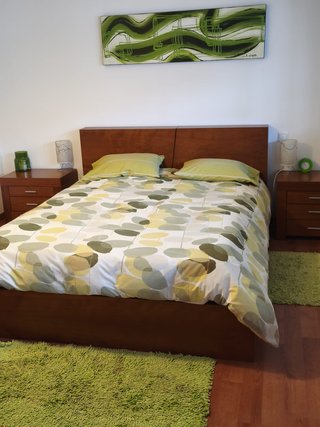 Cama Matrimonio Diseño Madera Cerezo