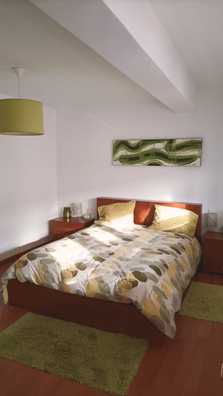 Cama Matrimonio Diseño Madera Cerezo