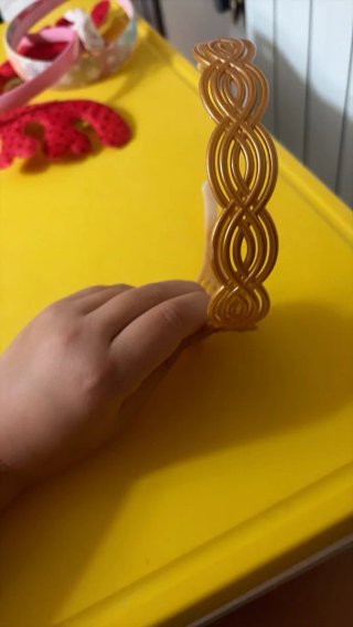 Cerchietto bambina oro