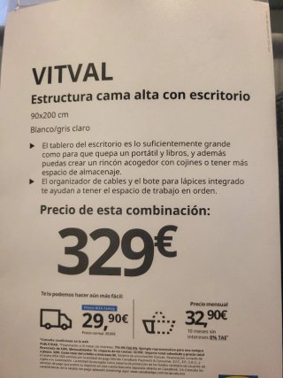 Cama litera  gris