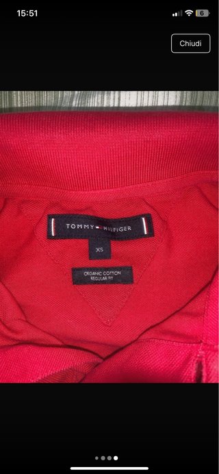 Polo Tommy Hilfiger Rosso