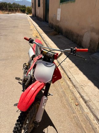 Pitbike Motocross Enduro Roja Negra