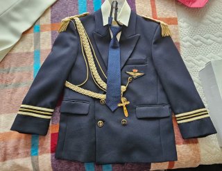 Traje de comunión niño azul y blanco NUEVO