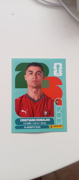 Cristiano Ronaldo Panini Sticker 2026 Copa mundial