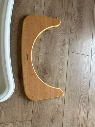 Bandeja trona Hauck con reductor madera