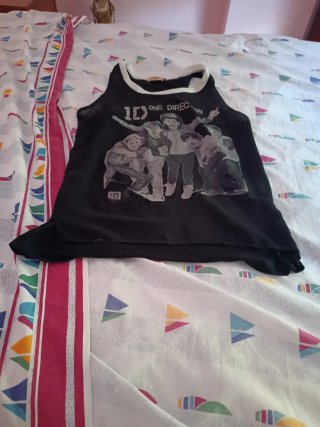 lote Blusa  un camisón seda blanca talla L mujer