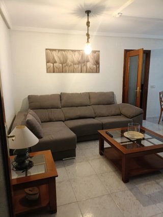 Sofá Cherlon Marrón Tela y Madera