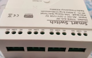 Relè WiFi Tuya TYWB 4ch-RF Smart Switch