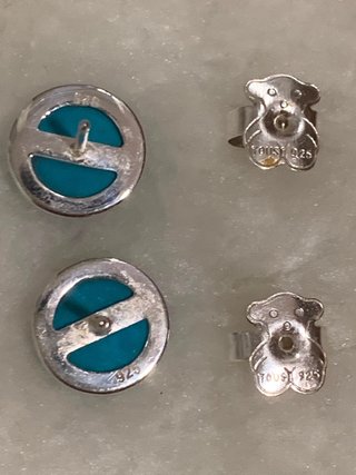 Pendientes Tous Turquesa Plata