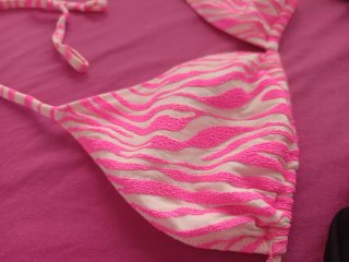 Bikini Tezenis Talla M Cebra Rosa y Negro