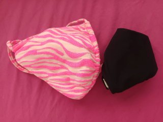 Bikini Tezenis Talla M Cebra Rosa y Negro