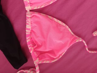 Bikini Tezenis Talla M Cebra Rosa y Negro