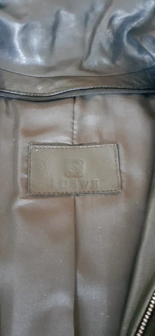 Elegante chaqueta de piel forrada hombre