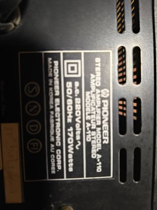 Amplificador Pioneer A-110 Negro