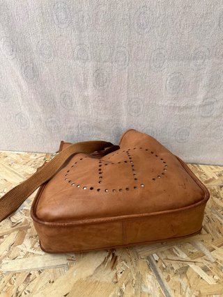 Borsa stile Evelyne in pelle marrone