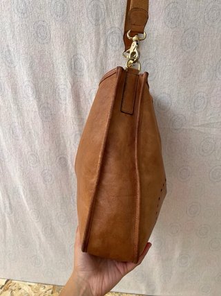Borsa stile Evelyne in pelle marrone