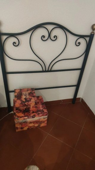4 cabeceros de cama 90cm dorados