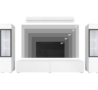Conjunto Muebles Salón Vera Blanco