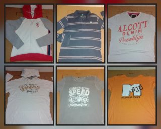 Lotto 1 42 capi ( magliette/canottiere/giubbini ba