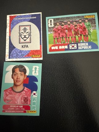 Cromos Mundial 2026 Korea KFA Panini