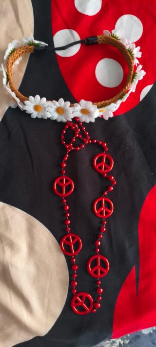 Falda Hippie Multicolor y accesorios