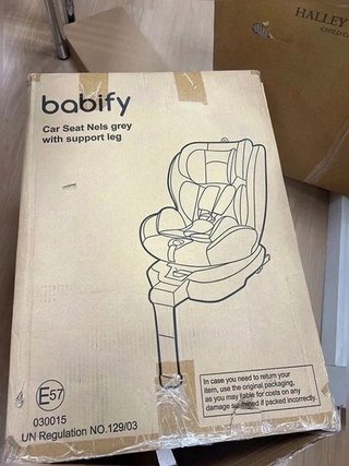 Silla Coche Babify Grupo 0 1 2 3 Isofix Gris