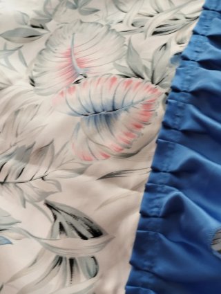 Edredón y Cortina Estampado Tropical