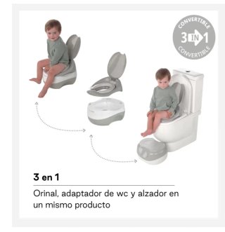 Orinal Jané 3 en 1: Orinal, Reductor WC, Alzadores