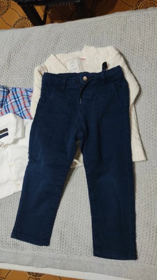 Conjunto Ropa Niño Camisas Pantalón y Cárdigan