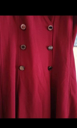Vestido DKNY burdeos talla 14