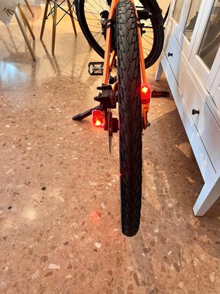 Bicicleta eléctrica urbana batería extraíble
