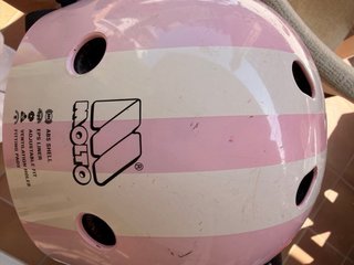 Bicicleta senza pedali rosa + Casco
